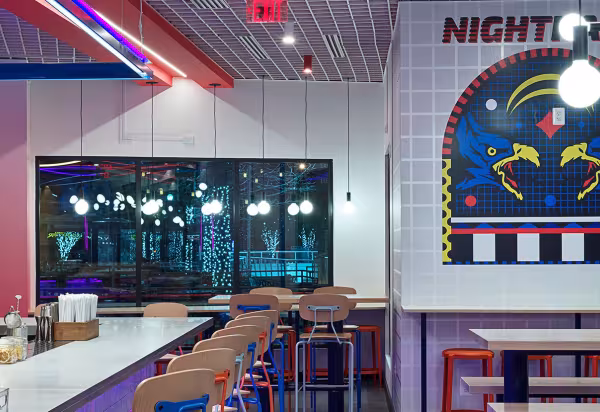 Interior of Nighthawk Brewery & Pizza