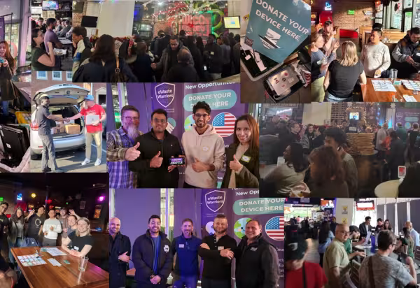 Collection of photos from various events that eWaste participated in